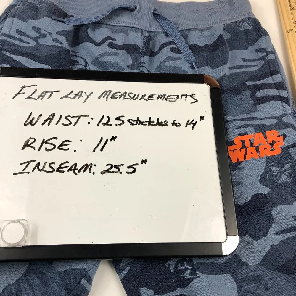 Gap Star Wars Blue Cozy Classic Camo Joggers Athletic Gym Comfy